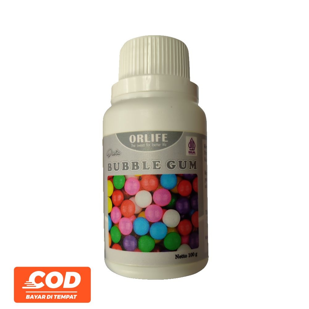 

❄️List New☄️Pasta Rasa Plain Bubblegum Atau Permen Karet Bening Orlife 100 Gram