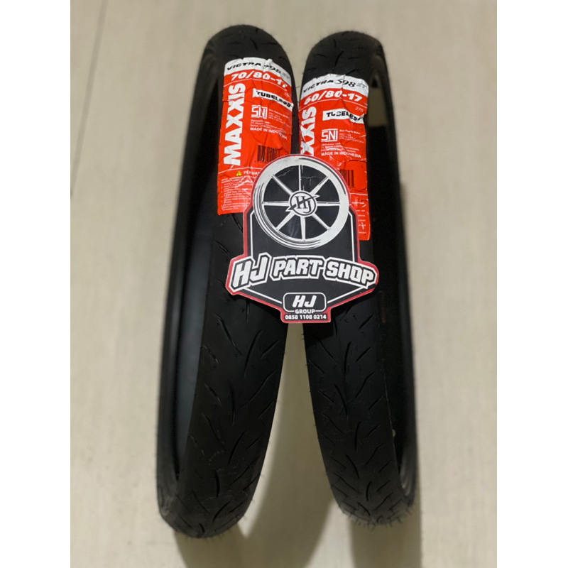 Paket ban luar Maxxis Victra 60/80 17 dan 70/80 17 Tubeless PRODUKSI BARU Maxxis Victra 60/80-17&70/