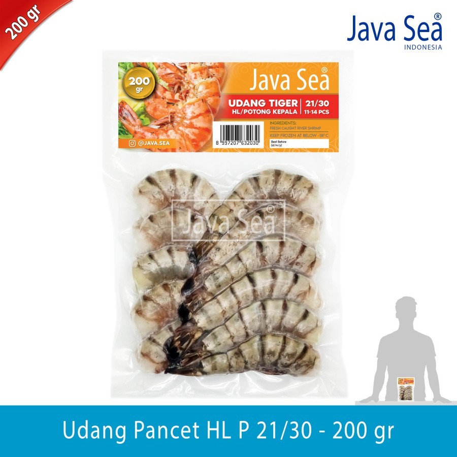 

Udang Pancet Potong Kepala HL P 21/30 pack 200gr Java Sea
