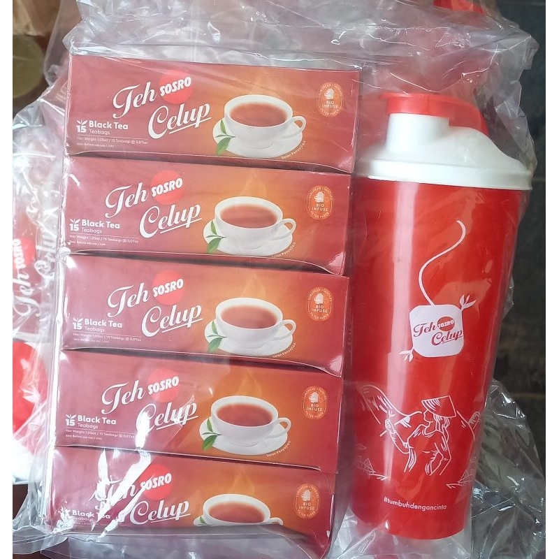 

Paket Teh Celup Sosro isi 5pak dan 1 Tumbler