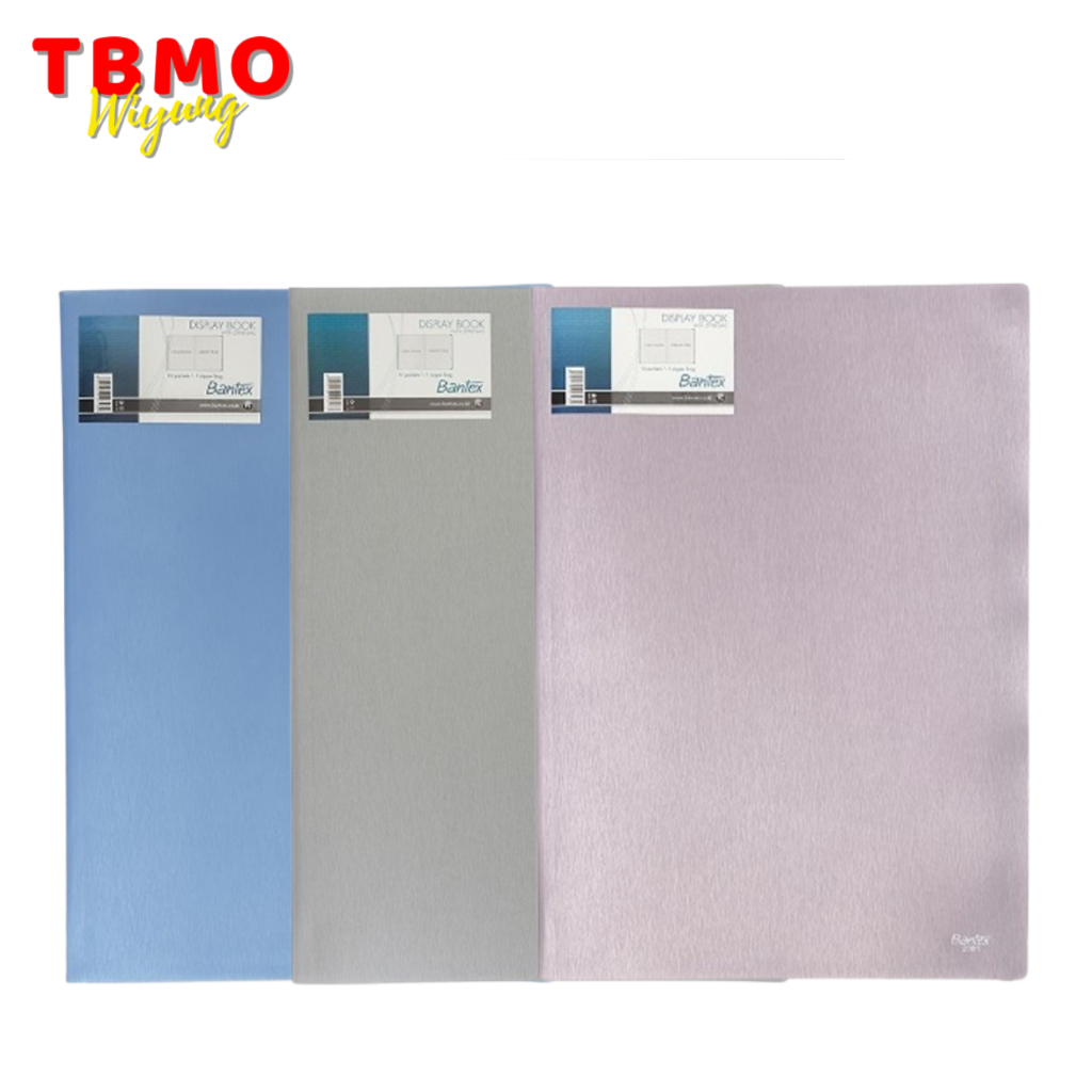 

TBMO Bantex Display Book & Zipper Bag Folio F4 10 Pocket 3181