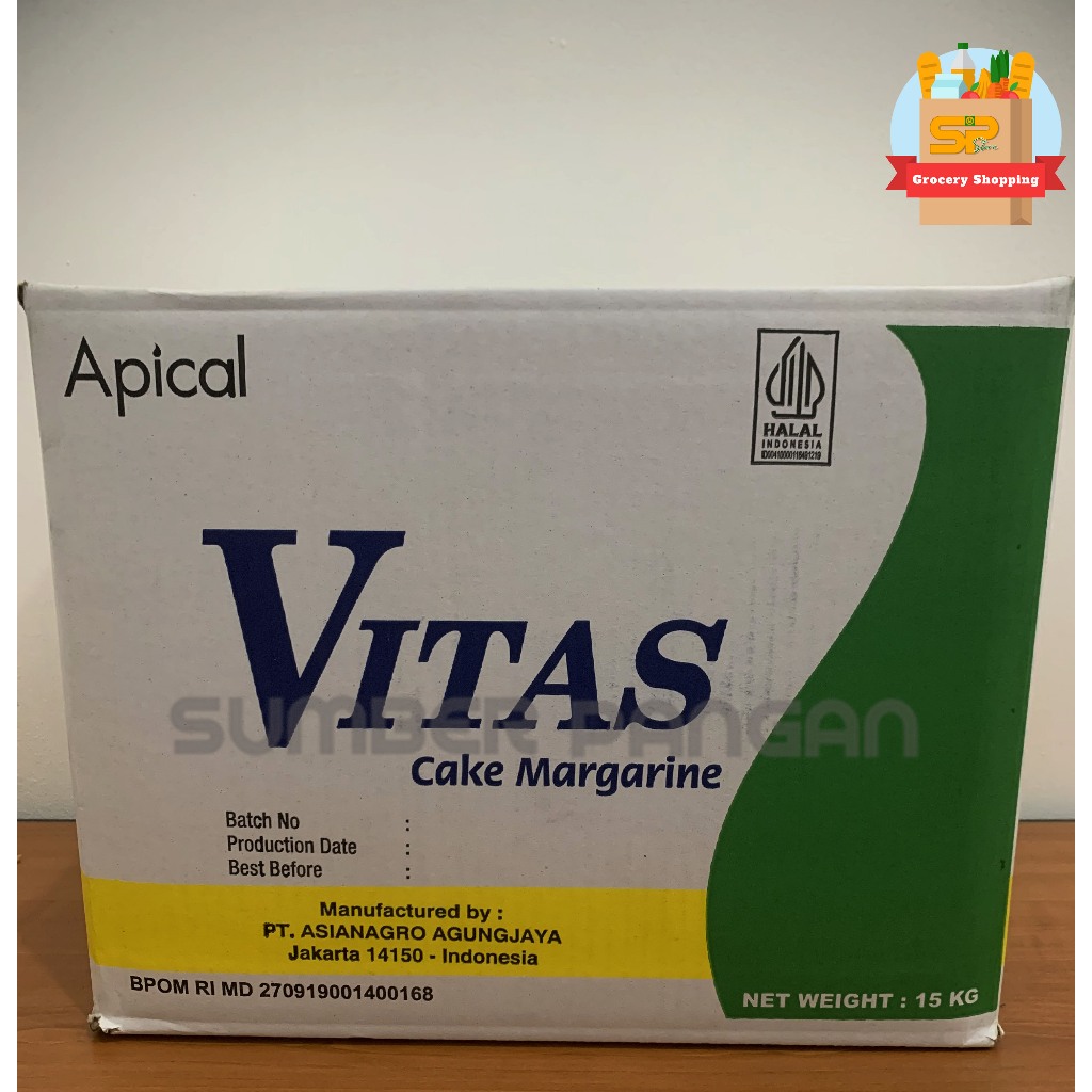 

Margarine VITAS cake 15 Kg / Mentega / Butter Margarin cake 15 kg /
