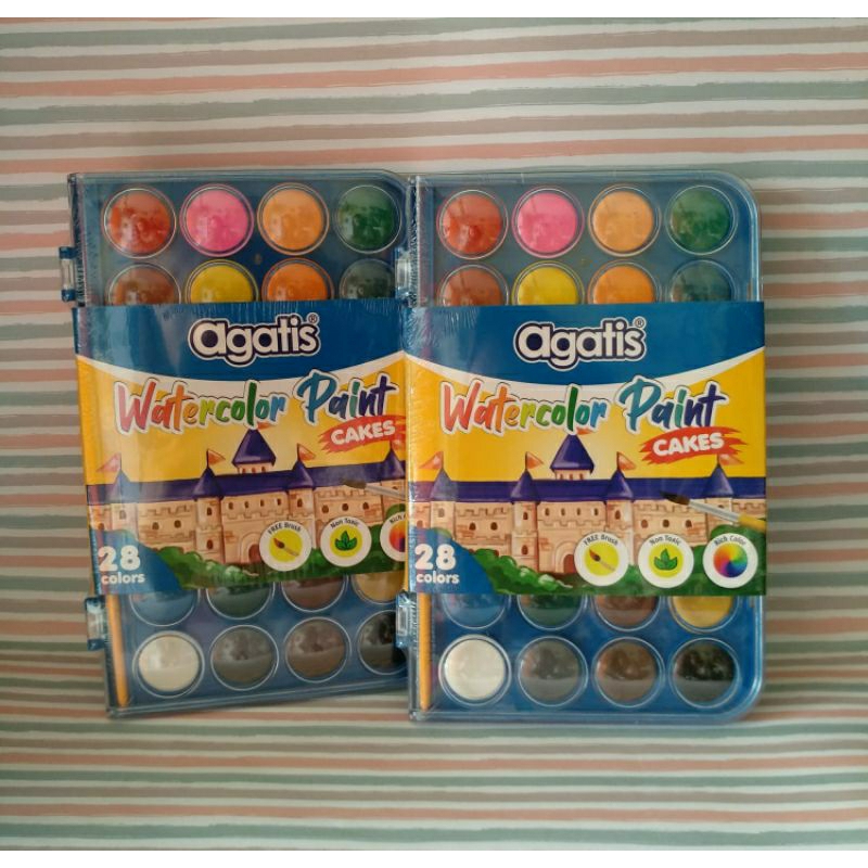 

Watercolour Paintcake 28 warna AGATIS
