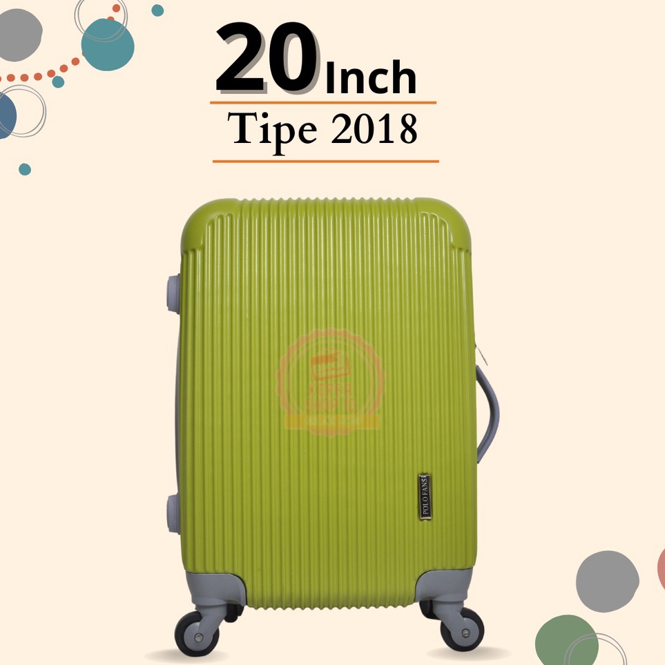 Diskon POLO FANS Koper 20 Inch Fiber Murah Tipe 2018