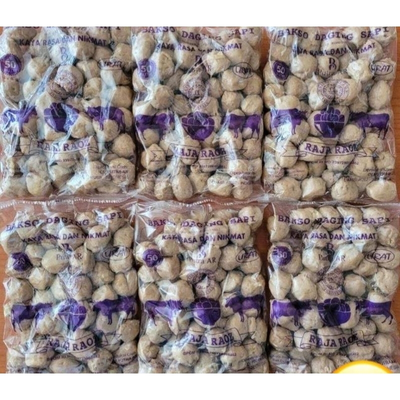 

bakso urat raja raos 750 gram isi 50 butir bakso urat kenyal premium