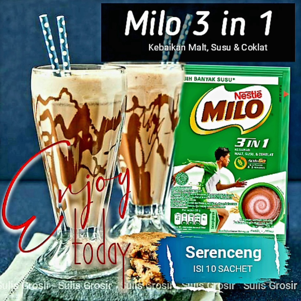 

Harga Murah Milo 3 in 1 Sachet Active Go 1 Renceng Isi 10 Sachet ➴❄❈