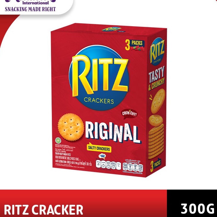 

[KODE WEDNU] Ritz Biskuit Original 300g. Biskuit Gurih dan Renyah favorut keluarga