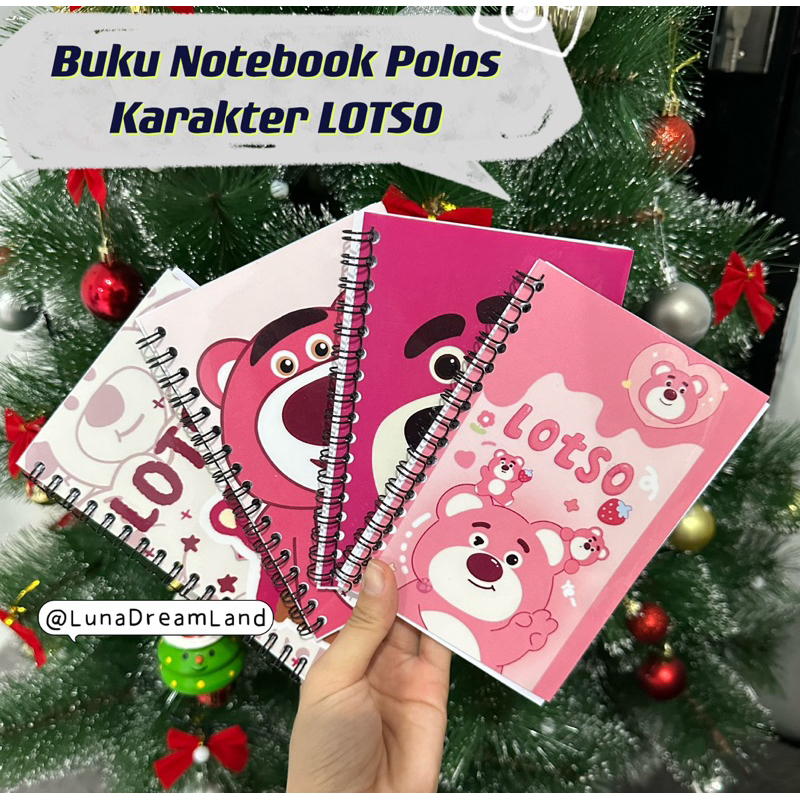 

Buku Notebook Polos LOTSO ukuran 10x15