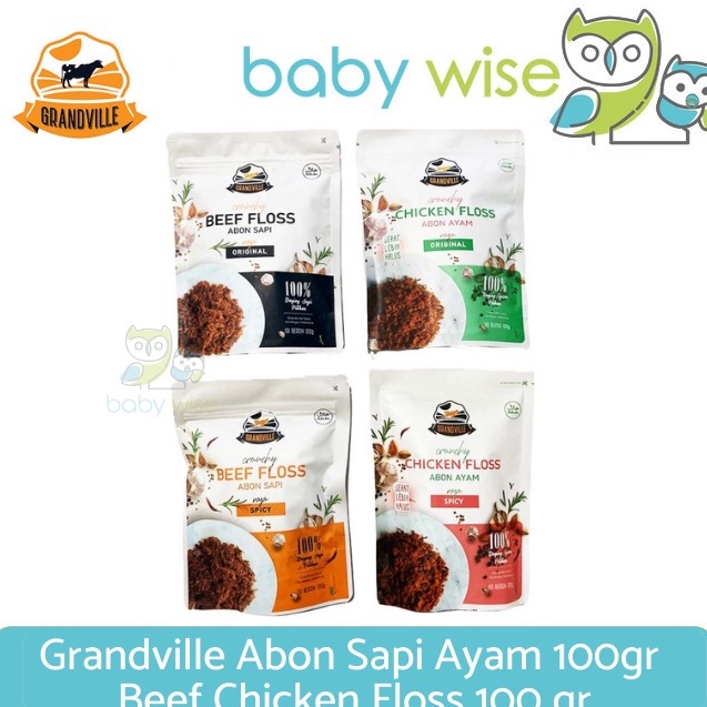

[KODE VWLIN] Grandville Abon Sapi Original 100gr / Abon Anak No MSG Halal Mpasi BB Booster MPASI Bayi Penambah Berat Badan