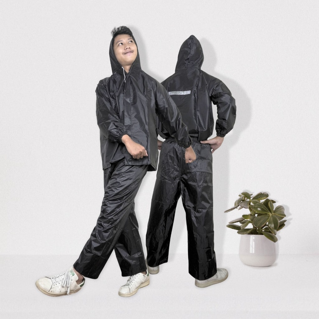 Mantrol Jas Hujan Stelan Jaket Celana Jas Hujan Tebal Anti Air