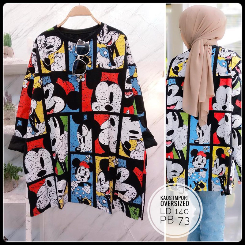 Kaos oversized wanita