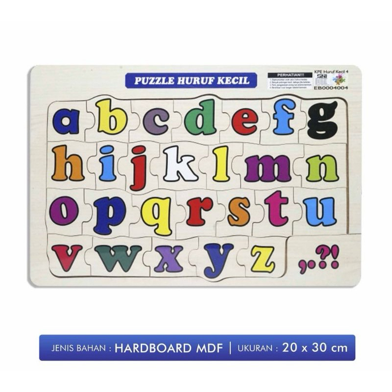 Puzzle Edukasi Anak - Puzzle Abjad ABC anak - Puzzle Huruf A B C Anak