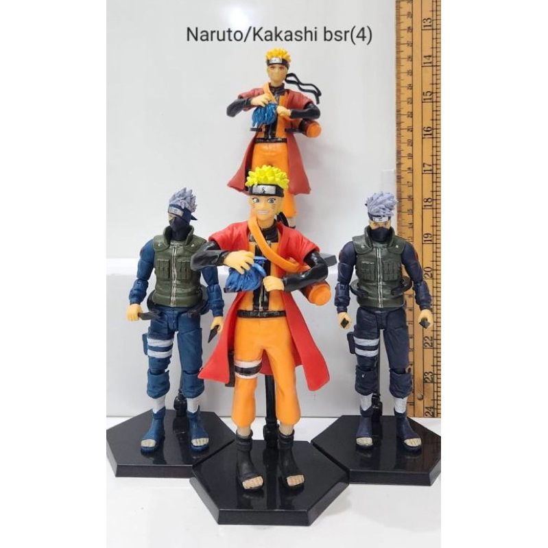 action figure naruto dan kakashi besar set isi 4