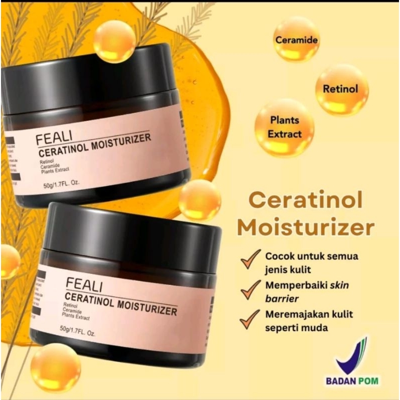 [BPOM] Feali ceratinol moisturizer - penghilang penuaan dini , memperbaiki skin barier