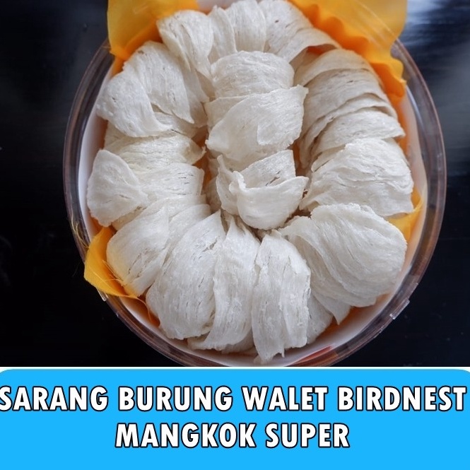 

[۩S98\] Sarang Burung Walet Bersih Birdnest Mangkok Besar Premium Kualitas Export Natural Asli Yenwo Harga Per Gram Buruan Order Gan