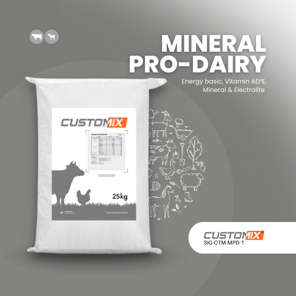 Mineral Premix PRO Dairy Ruminansia Sapi Kambing & Domda