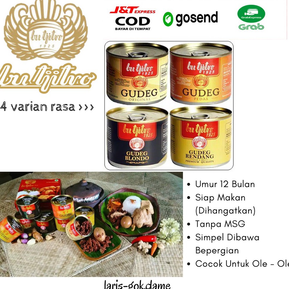 

S@l33 GUDEG KALENG BU TJITRO OLE OLE KHAS JOGJA Get it now