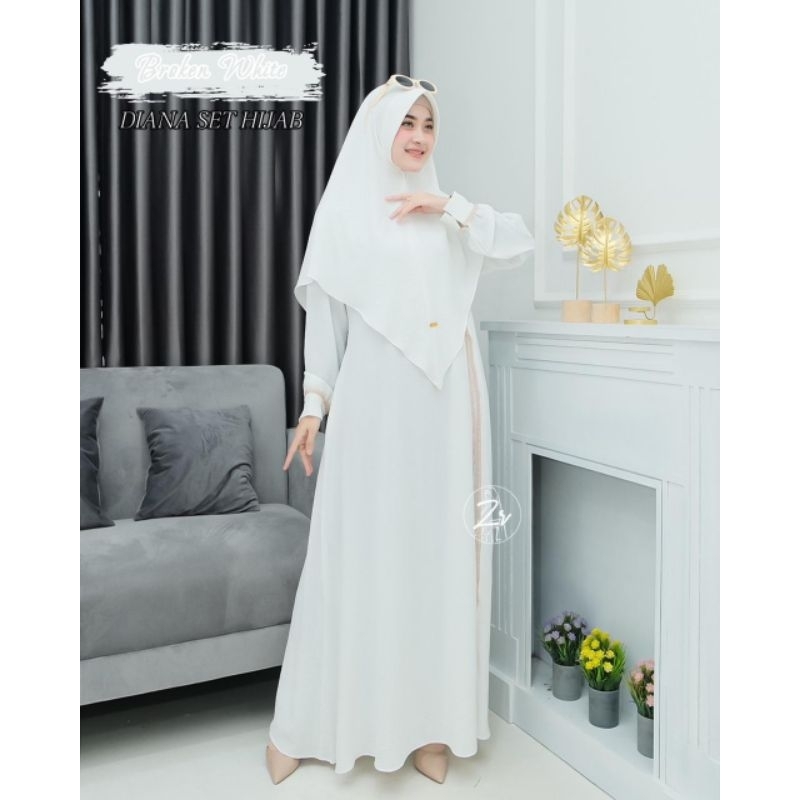 DIANA SET SYAR'I BY ZR/GAMIS SET SYAR'I POLOS MIX RENDA TERLARIS