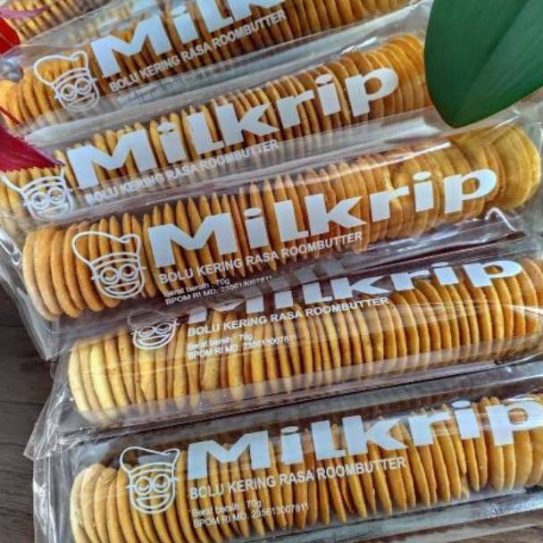 

[KODE PRODUK GNL7P3550] MILKRIP HALAL 70GRAM, camilan anak sehat