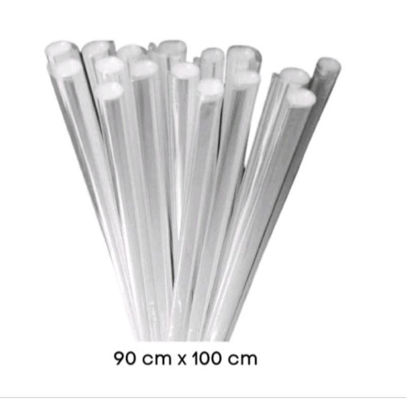 

Plastik Parcel Polos Bening 90×100cm / Opp Kaca Bening (10lmbr)