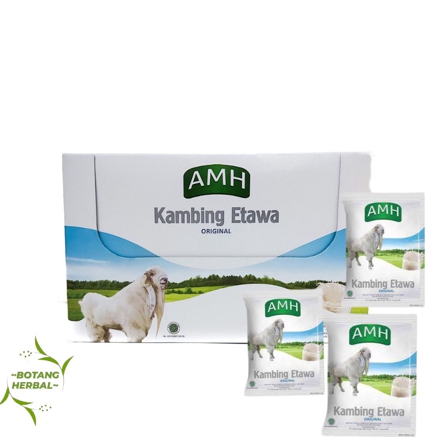 

T3rbat44s Susu Kambing bubuk AMH Original / Kemasan BOX PUTIH ORIGINAL / Isi 10 SACHET / SUSU KAMBING ETAWA AMH Limited