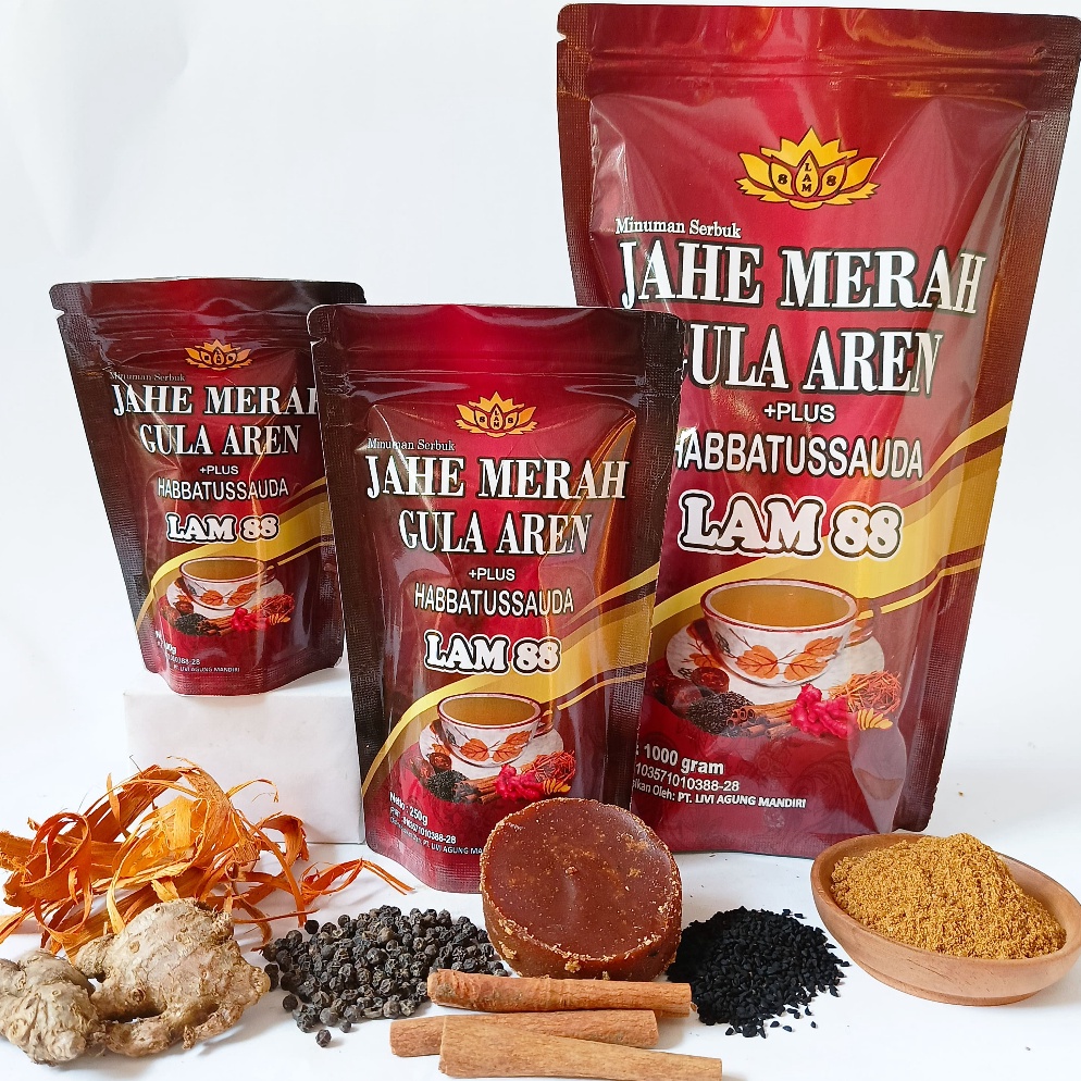 

[☺V11➢] Jahe Merah Gula Aren Plus Habbatussauda 100% ORIGINAL [284]