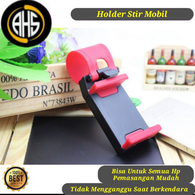 Holder Hp Stir Mobil Holder Dudukan Hp GPS Stering Phone Socket Murah Tempat Hp Dudukan Hp Stir Mobi