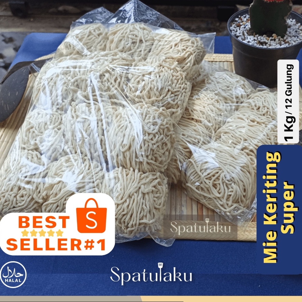 

R3ady St0ck Mie Kriting Mentah Super - Untuk Mie Ayam, Bakmie, Ramen Dll Must Buy