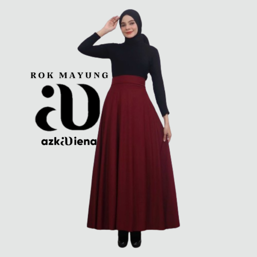 ROK POLOS MAYUNG PAYUNG BASIC SKIRT ROK MUSLIMAH PANJANG MURAH PREMIUM KERJA NGANTOR KULIAH CASUAL O