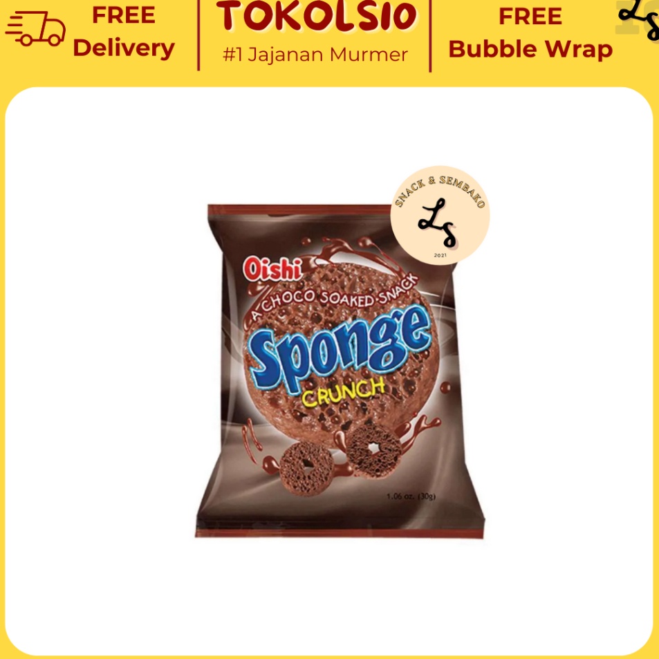 

[KODE E979U] Oishi Sponge Rasa Coklat [1 Pack 20 pcs x 9 gr]