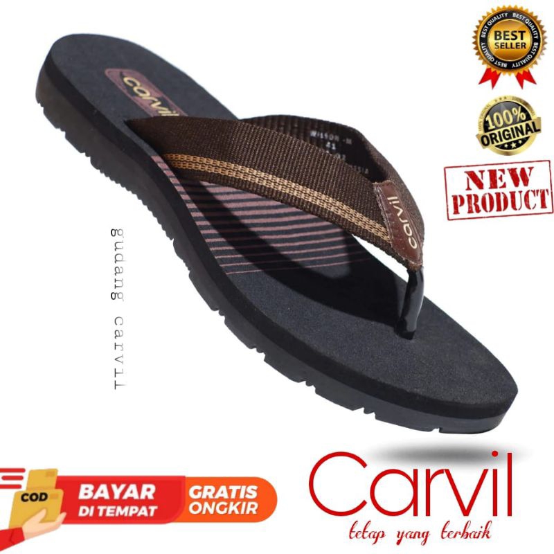 TERMURAH SANDAL PRIA CARVIL - SANDAL PRIA CARVIL 100% ORIGINAL