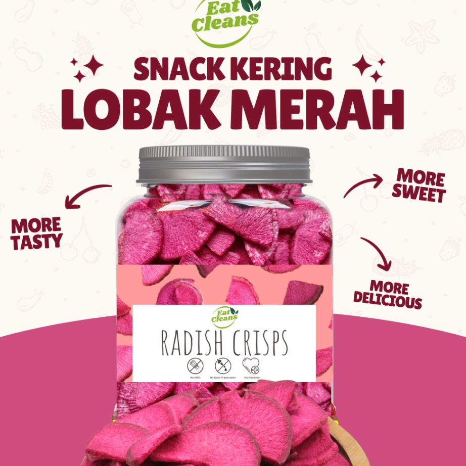 

Ready Stok Keripik Red Radish - Crispy Dried Vegetables - Keripik Sayuran Kaya Nutrisi - Cemilan Sehat Kering - Cemilan Diet Rendah Kalori - Kripik Red Radish Renyah - Makanan Ringan Kering Promo