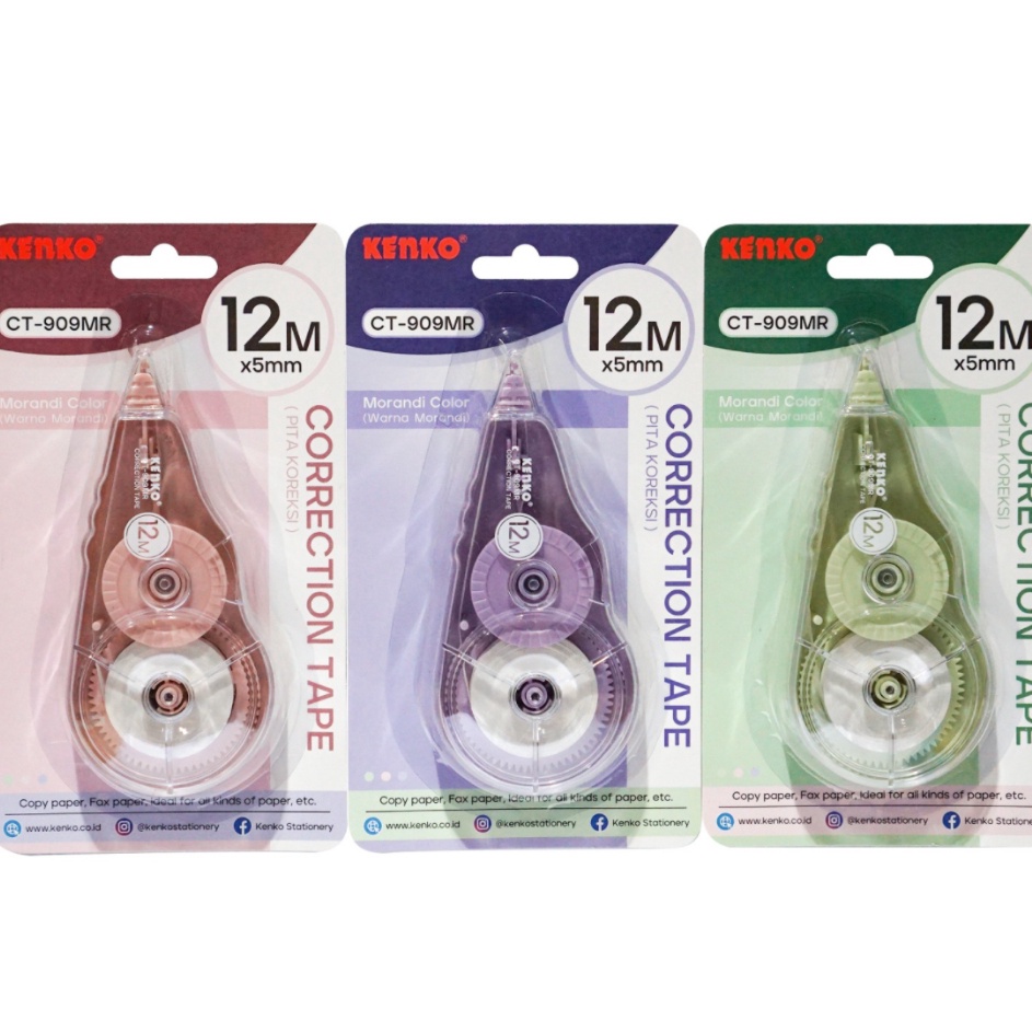 

Dijual Kenko Correction Tape CT-909MR (12 M x 5 Mm)