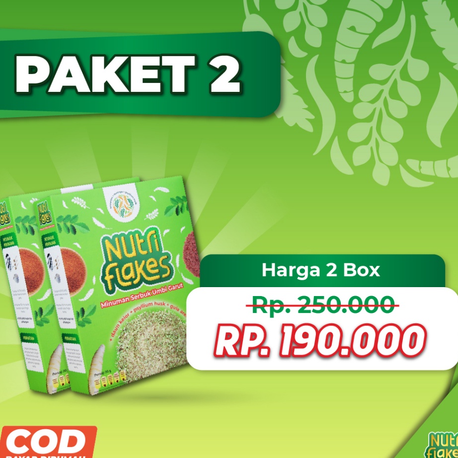 

Kirim Sekarang Nutriflakes - Sereal Umbi Garut Asam Lambung 2 Box Promo