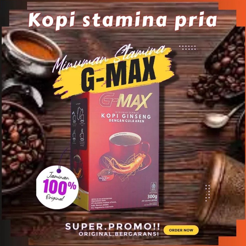 

[☹F58(] COD KOPI GINGSENG+GULA AREN COFFEE GMX-S PRIA DAN WANITA g-max kopi penambah energik Harga Baru
