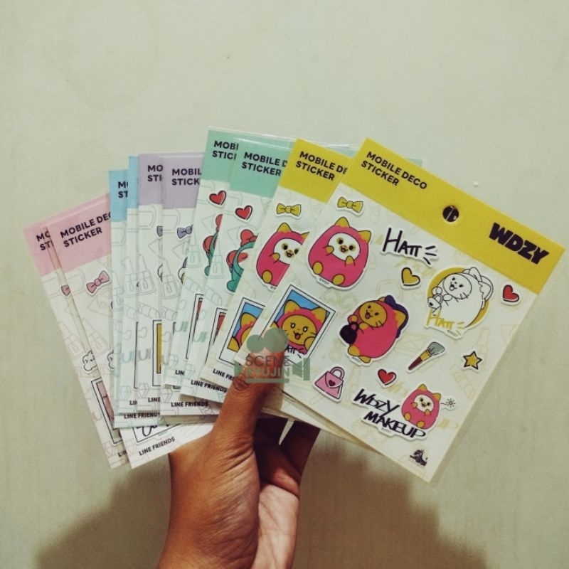 [OFFICIAL MERCH] WDZY MOBILE DECO STICKER - MAKEUP VER