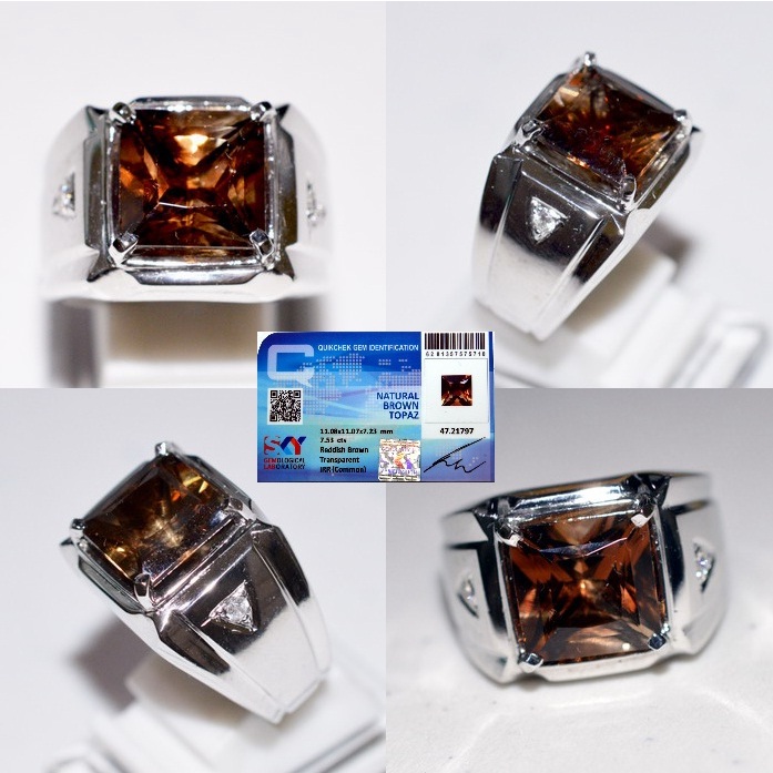 Brown Topaz Ring - CBD484