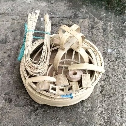 SANGKAR BURUNG CUNGKOK AMBRUK SIAP RAKIT DIAMETER 25 CM SANGKAR BURUNG