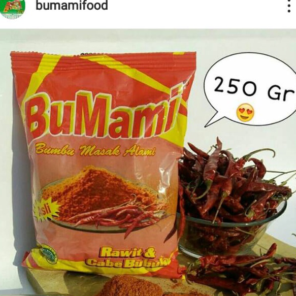 

[KODE PRODUK FKVEB6175] BuMami Cabe Bubuk SP2 Halus (Label Merah) 250 Gr