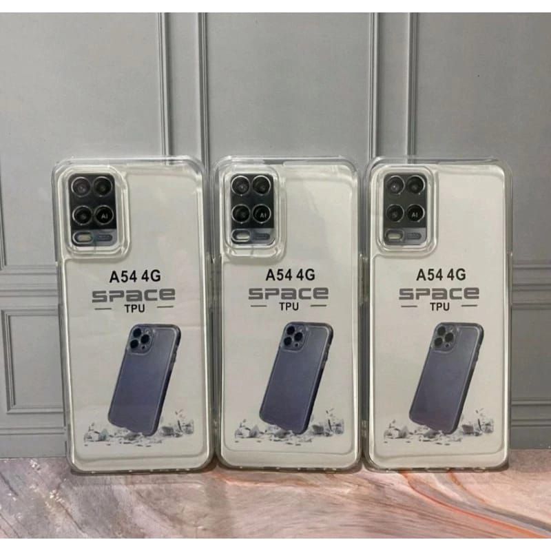 SILIKON CASE BENING TRANSPARAN OPPO A54 CASING HP BENING TRANSPARAN PELINDUNG CAMERA