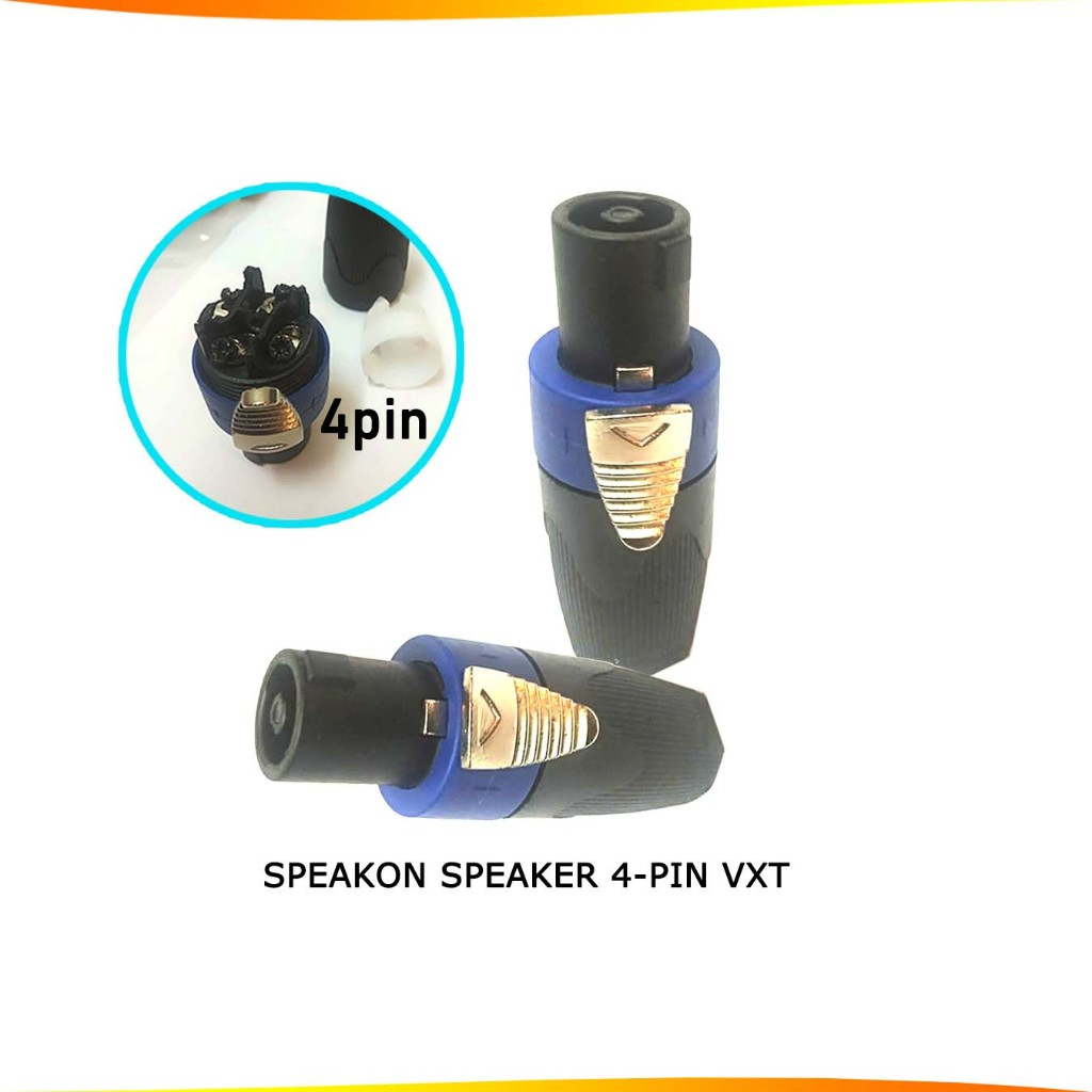 VXT 4-pin Speakon Speaker Jek Konektor Audio (Speaker Connector)