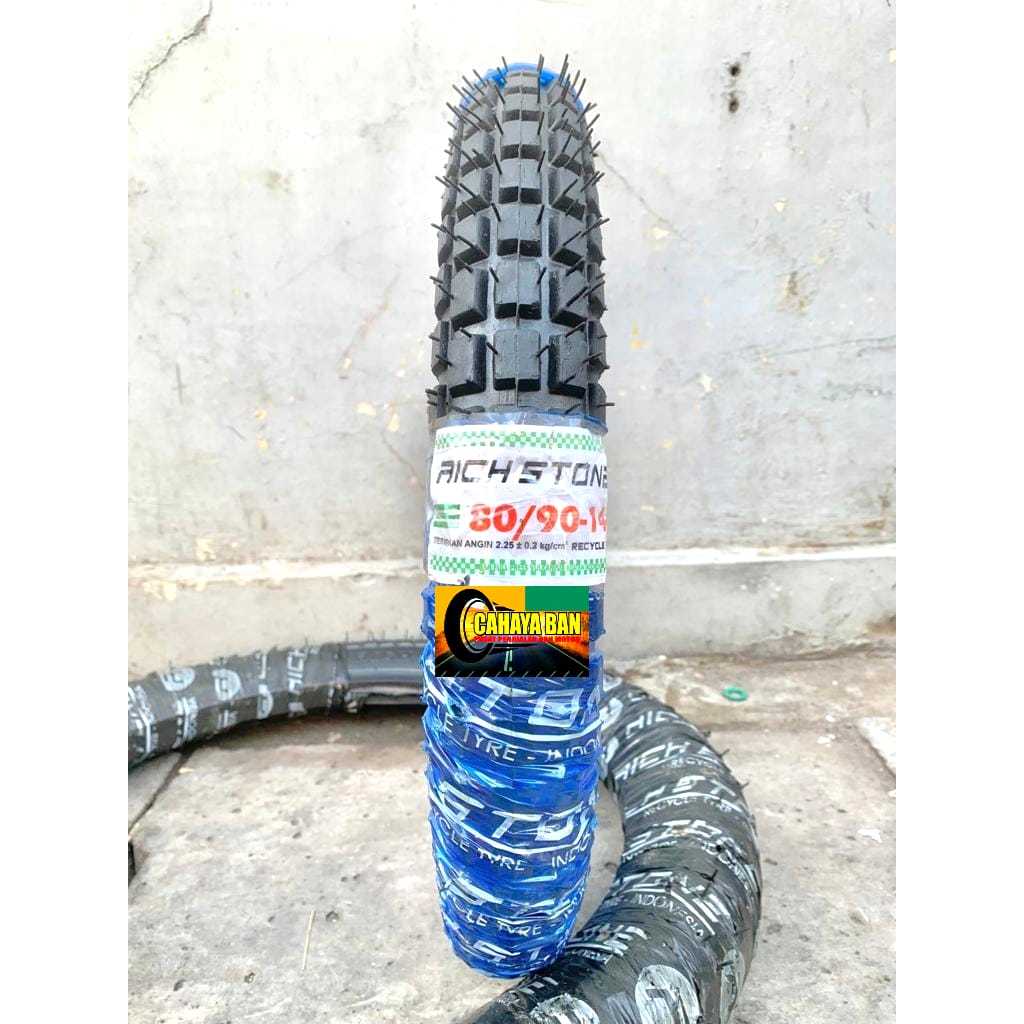 BAN MOTOR TRAIL 80/90-14 BAN MOTOR RING 14 TUPE TYPE ban luar trail 80/90-14 ban ring 14 ban rich st