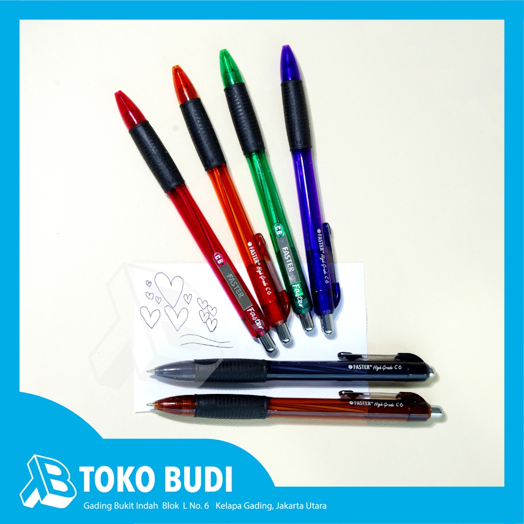 

Pulpen Faster C-6 - Hitam