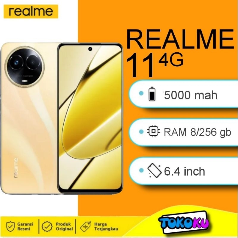 REALME 11 4G RAM 8/256 GB - GARANSI RESMI INDONESIA