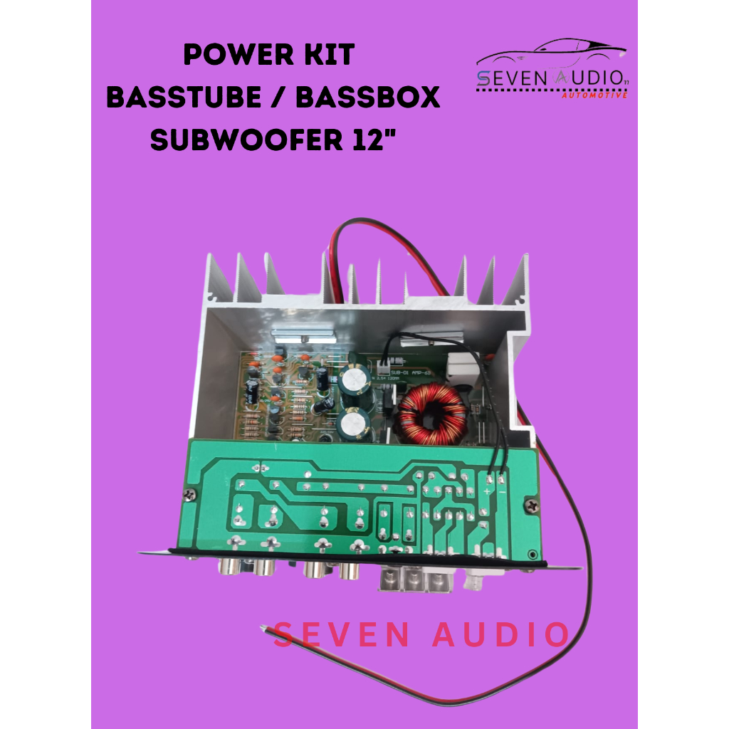 Power Kit Basstube Aktif DC 12Volt Max 450watt - Power Kit Amply Bassbox Subwoofer Aktif 12Inch 450W