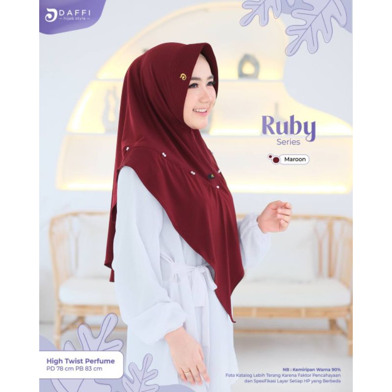 RUBY DAFFI HIJAB INSTAN TERBARU JILBAB INSTAN DAFFI