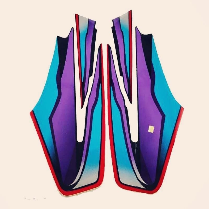 Lis Striping RX King 1999 Biru-Ungu Decal