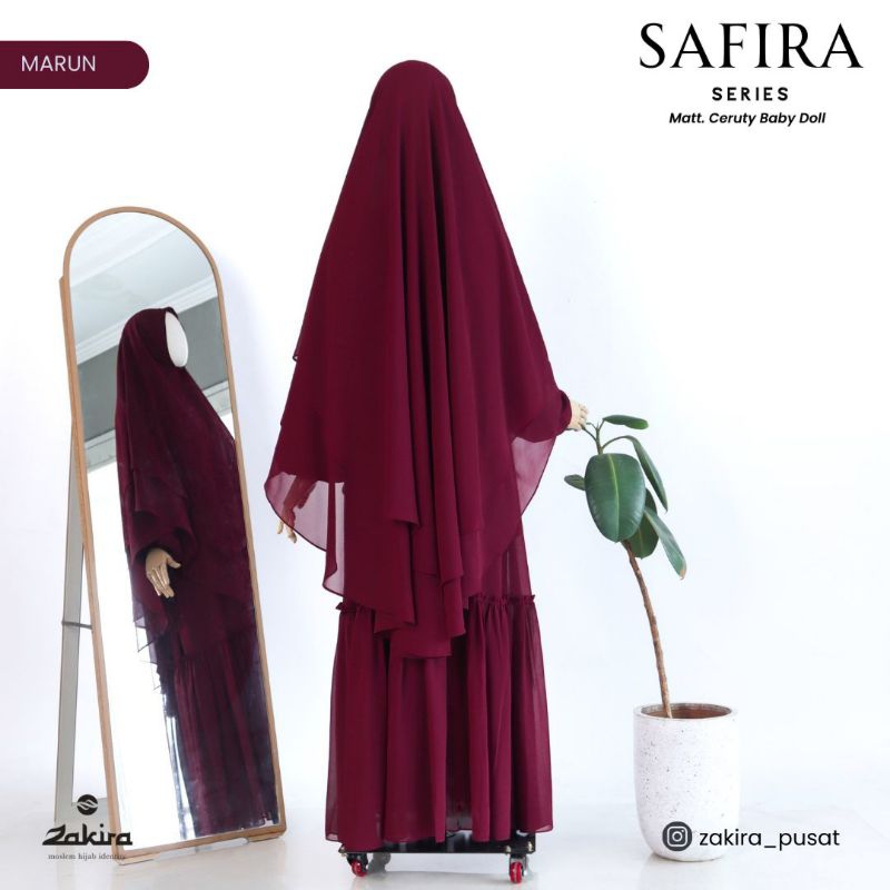 zakira gamis syari gamis terkini gamis premium bahan ceruti baby doll
