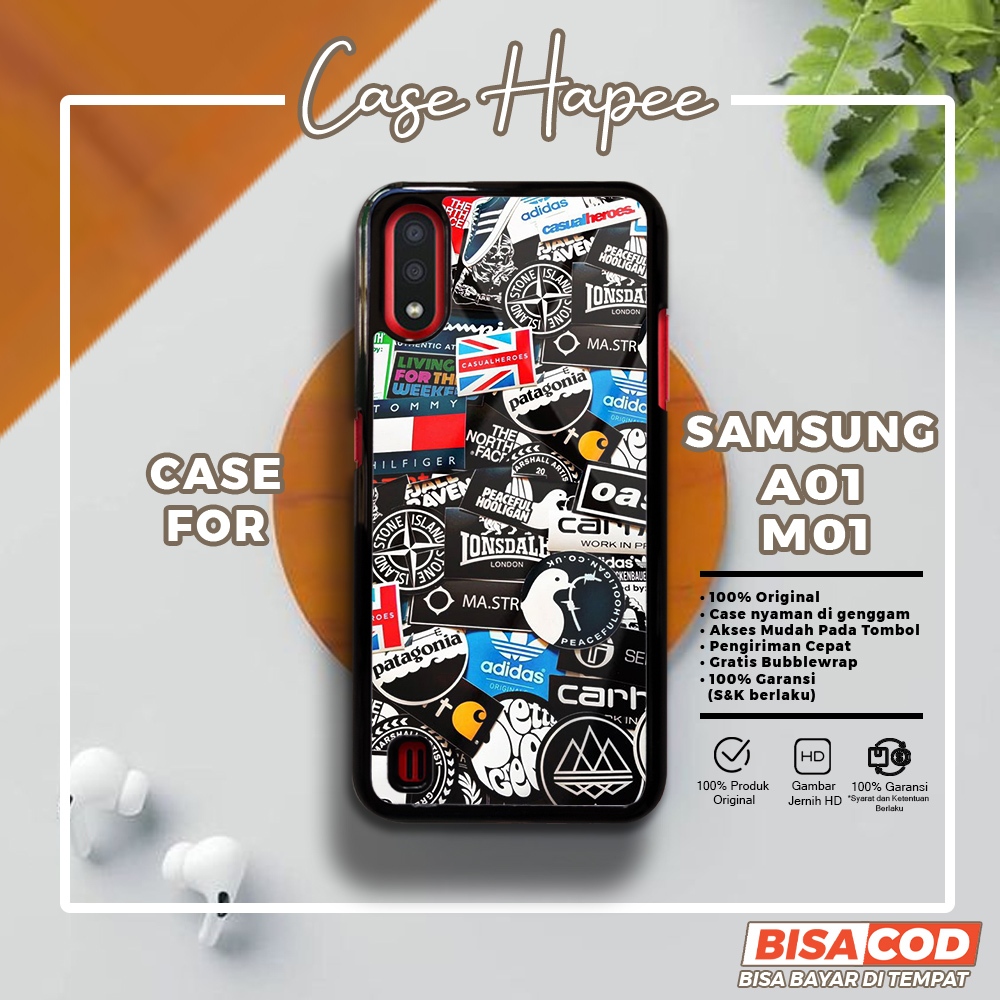 Case Samsung A01 M01 Casing Samsung A01 M01 [BGRF] Casehapee Case Glossy Case Aesthetic Custom Case 