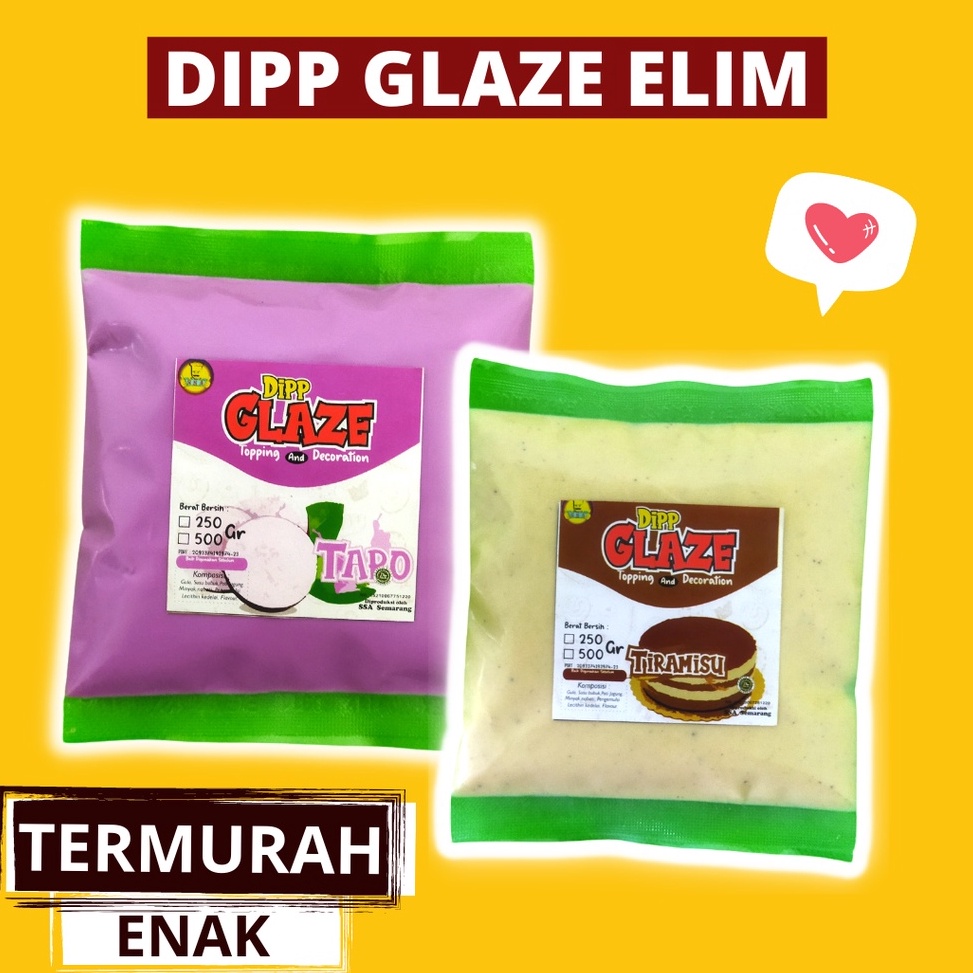 

[✒H38@] 500 GR DIPP GLAZE ELIMAS Buruan Serbu